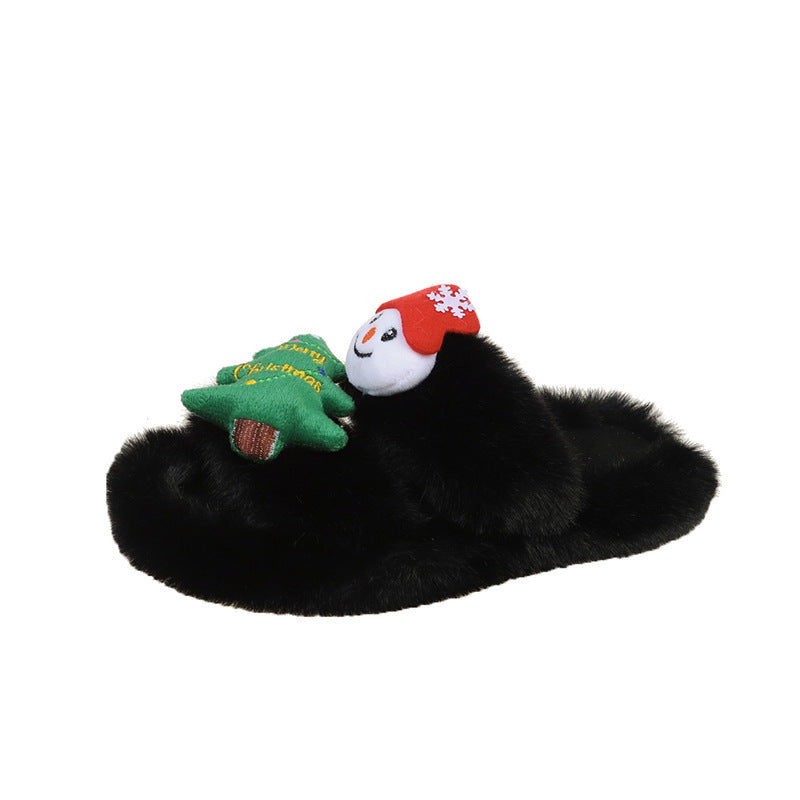 Women's Fashion Casual Christmas Cotton Slippers