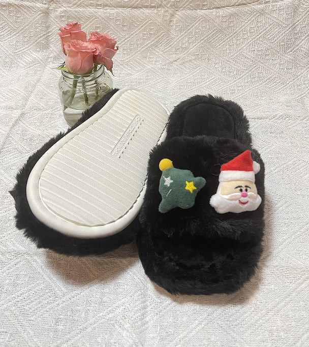 Cross-border New Arrival White Christmas Funny Slippers Home Slippers